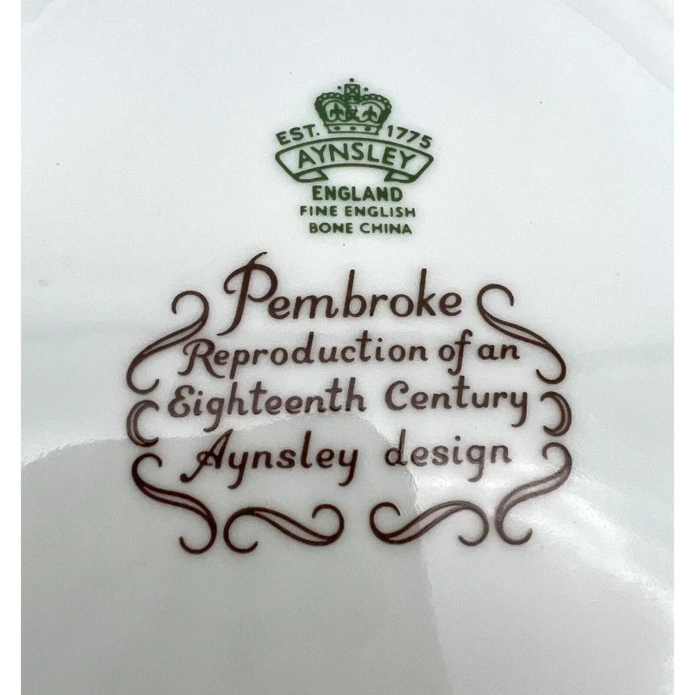 Vintage Aynsley Pembroke Biscuit Jar Barrel Canister Candy Discontinued Octagon - Picture 8 of 8